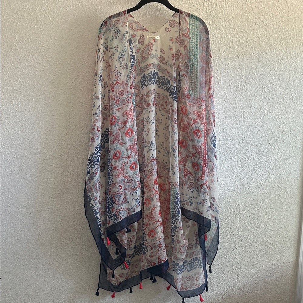 Chic Floral Sheer Tunic Top
